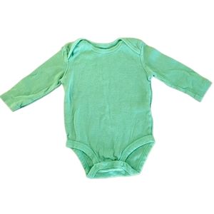 🍁2/$7🍁 CARTER'S Solid Green Long Sleeve Onesie